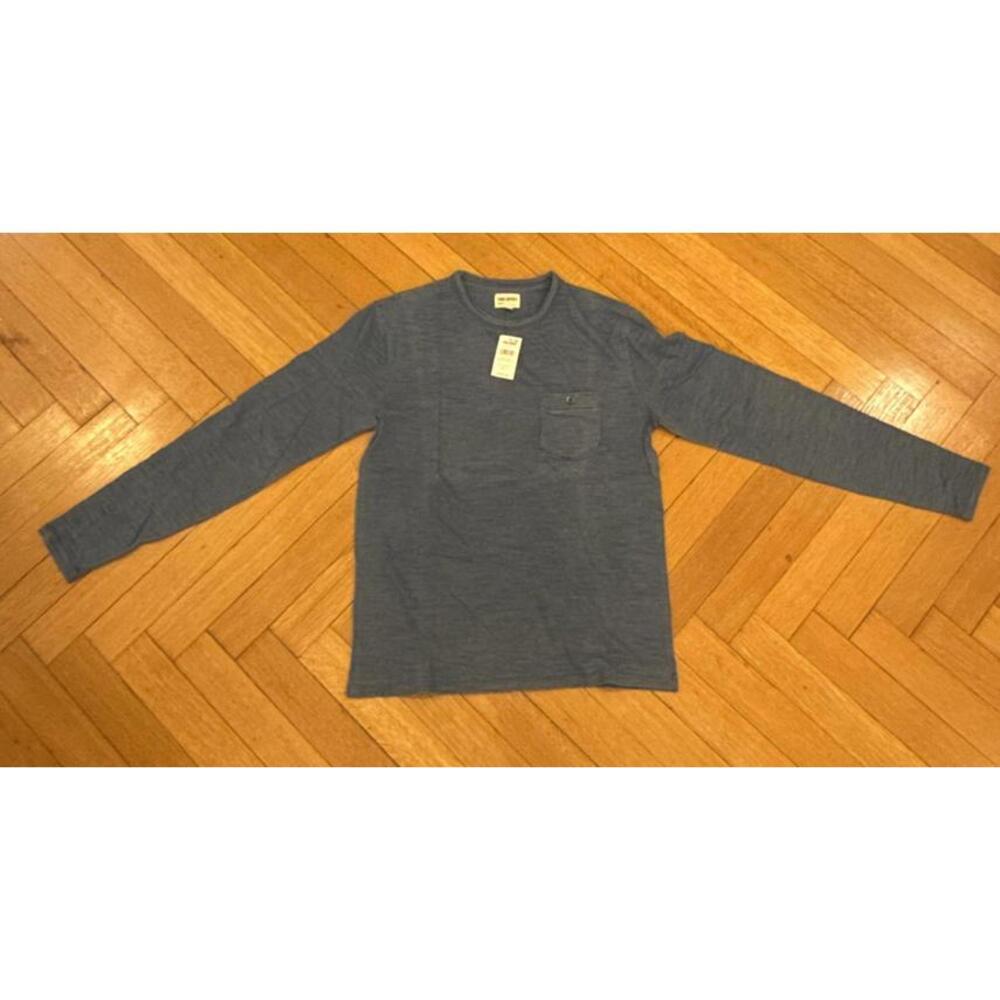 Todd Snyder Long Sleeve Indigo Pocket Tee (NWT)